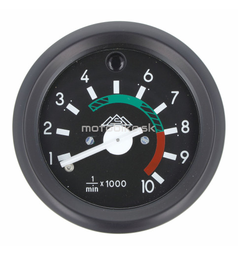 Otáčkomer SIMSON Ø60mm MZA s kontrolkou diaľkových svetiel